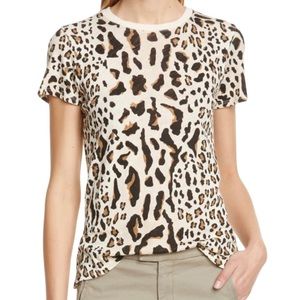 NWT ATM Anthony Thomas Melillo Schoolboy Tee Leopard Sz XS